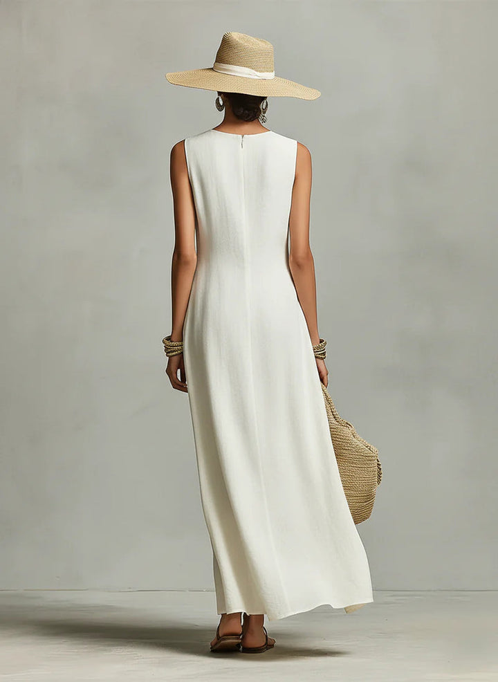 Ivory Loose-fit Maxi Dress