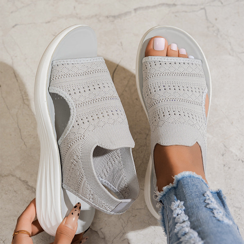 Serena | Women's Platform Sandals in Breathable Material