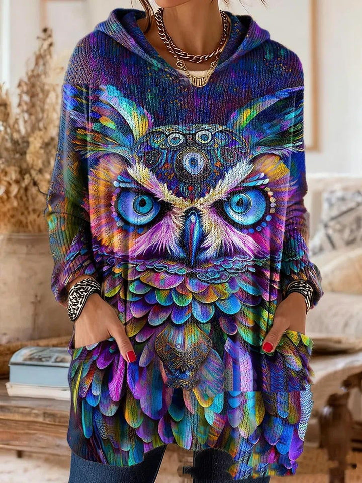 Alice™ Retro Ethnic Print Hooded Tunic