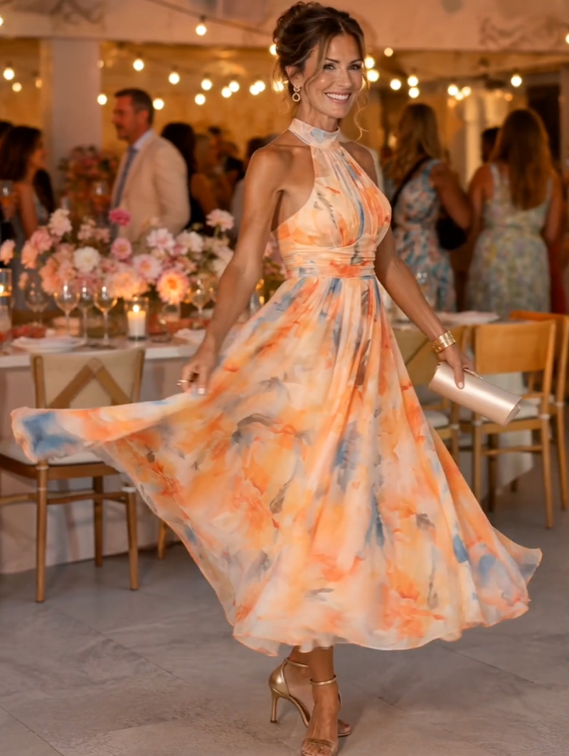 Atlanta | Halter Neck Maxi Dress