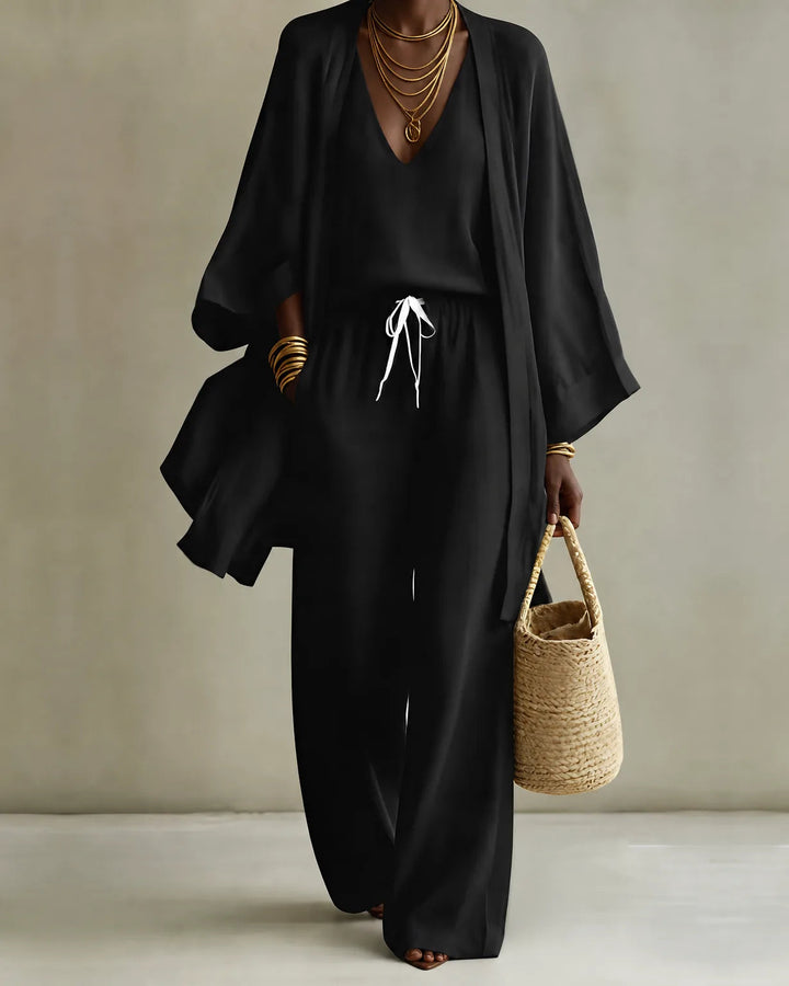 Tanisha | 3-piece Linen Look Set