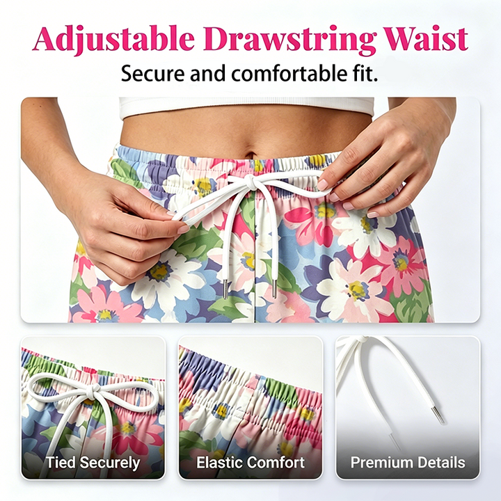 Eleri | Floral Drawstring Trousers
