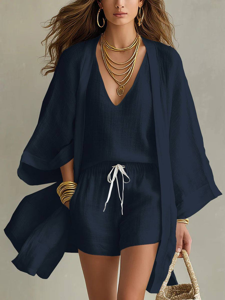 Aria | Linen Three-Piece Set