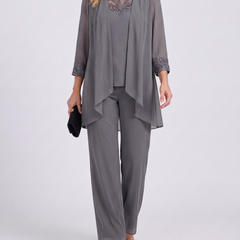 Eleanor™ | Flowing Jacket & Wide-Leg Pant Set