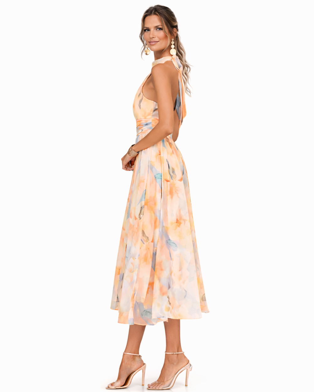 Atlanta | Halter Neck Maxi Dress