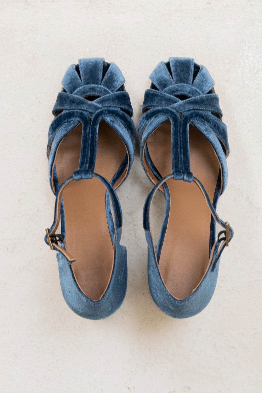 Roberta Indigo Velvet