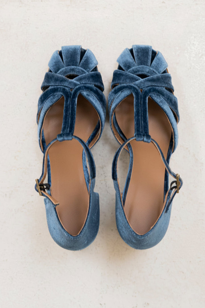 Roberta Indigo Velvet