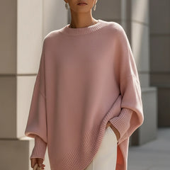 Jennifer | Oversized Draped Wide-Neck Sweater