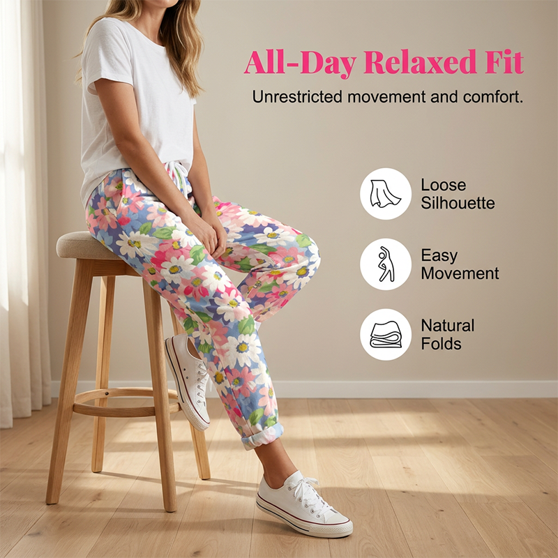 Eleri | Floral Drawstring Trousers