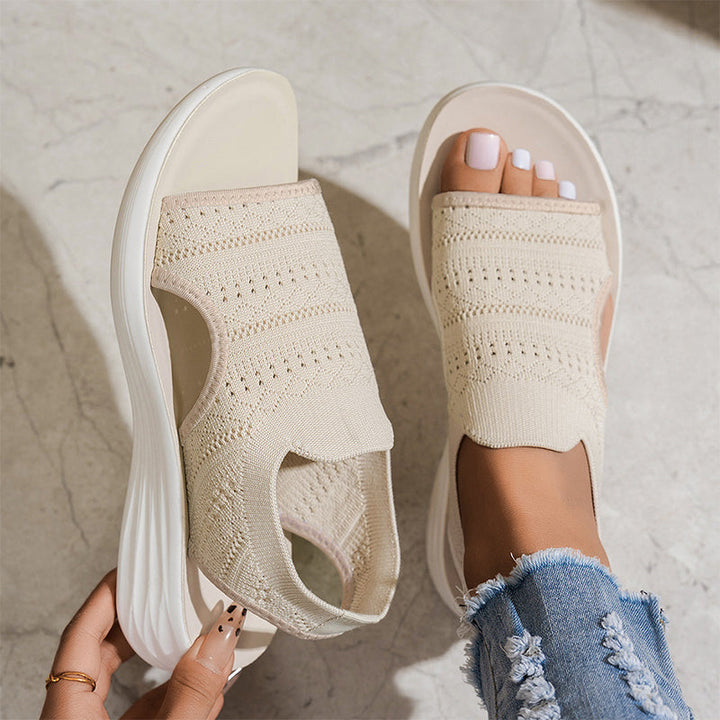 Serena | Women's Platform Sandals in Breathable Material