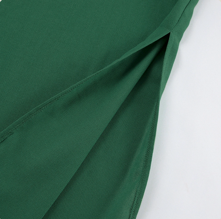 French Cotton and Linen Midi Dress