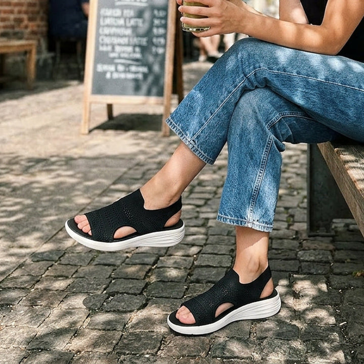 Serena | Women's Platform Sandals in Breathable Material