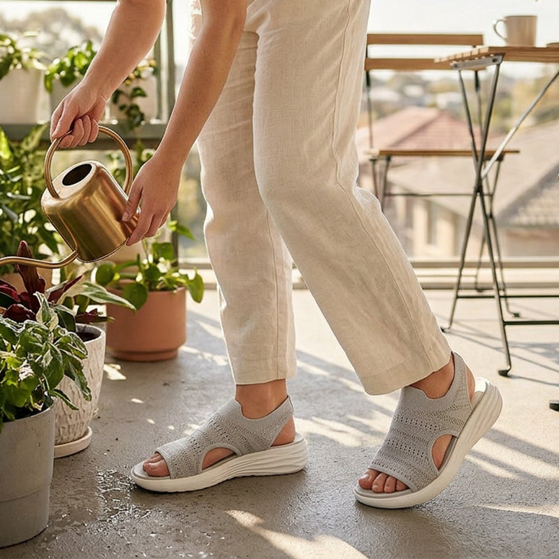 Serena | Women's Platform Sandals in Breathable Material