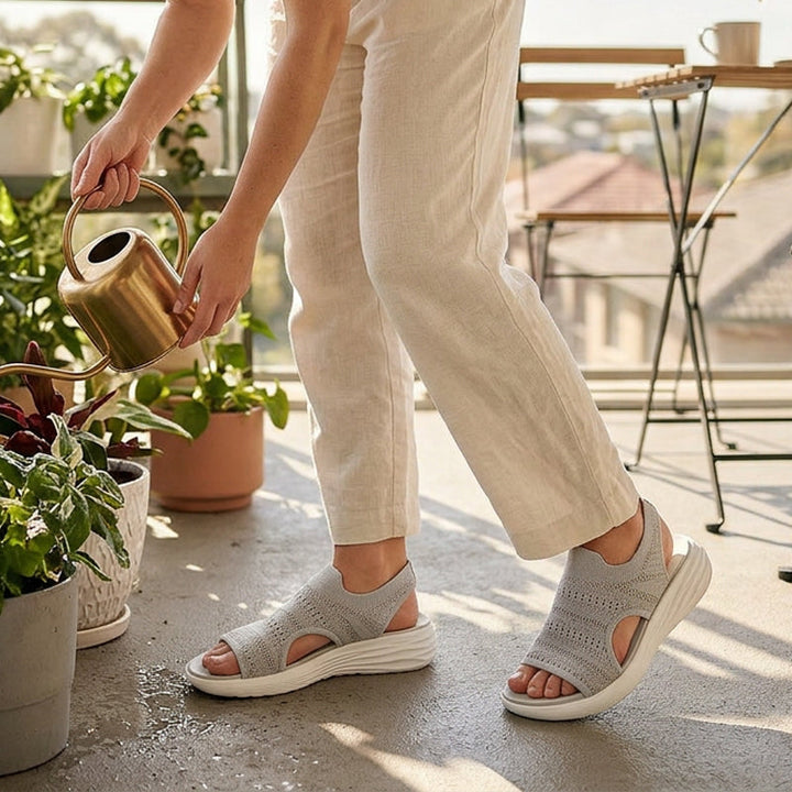 Serena | Women's Platform Sandals in Breathable Material