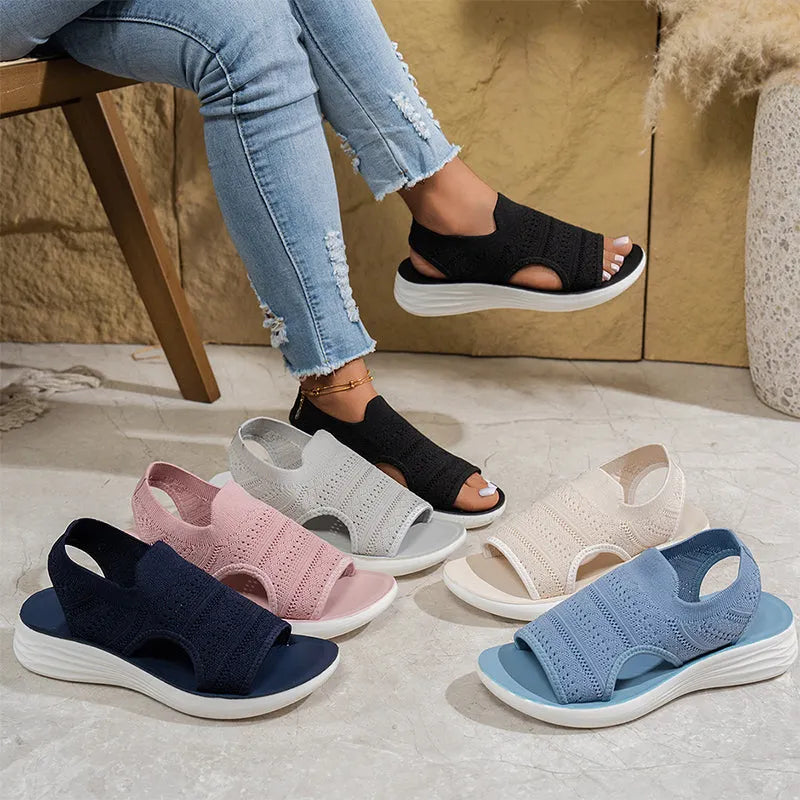 HUGUETTE | Breathable Comfort Platform Sandals