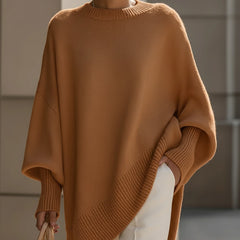 Jennifer | Oversized Draped Wide-Neck Sweater