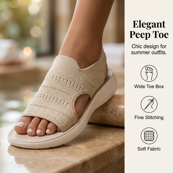 HUGUETTE | Breathable Comfort Platform Sandals