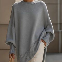Jennifer | Oversized Draped Wide-Neck Sweater