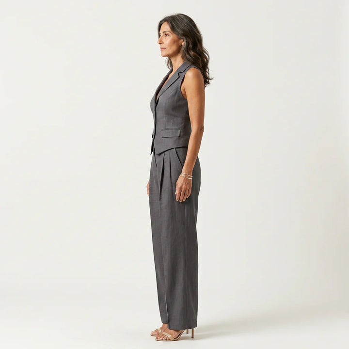 GEMMA | Two Piece Set with V Neckline