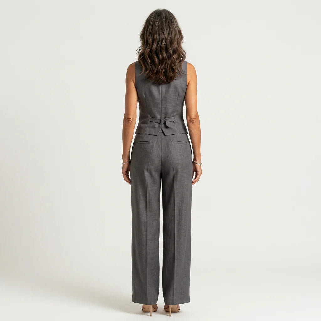 GEMMA | Two Piece Set with V Neckline