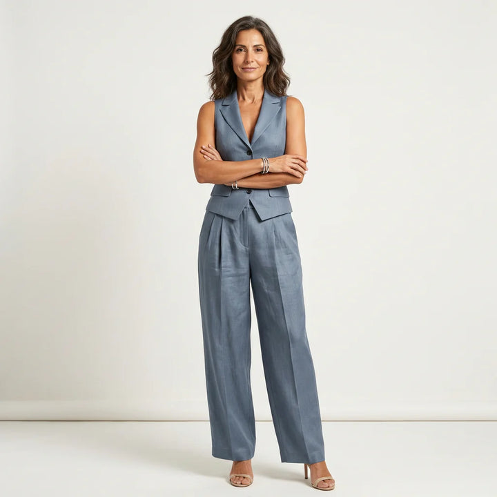 GEMMA | Two Piece Set with V Neckline