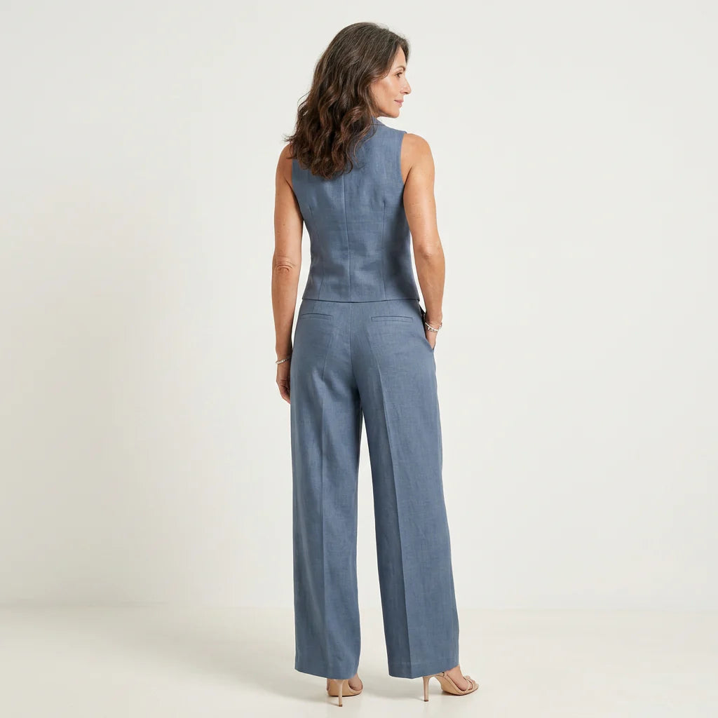 GEMMA | Two Piece Set with V Neckline