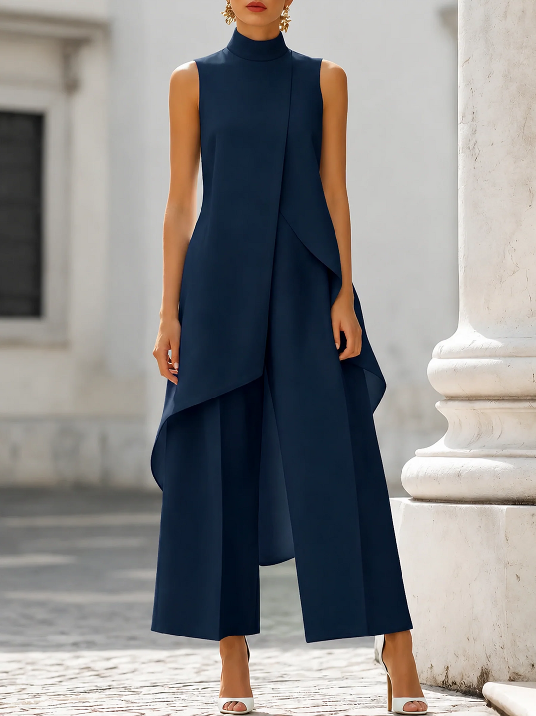 Martina | Elegant Flowing Wide-Leg Jumpsuit
