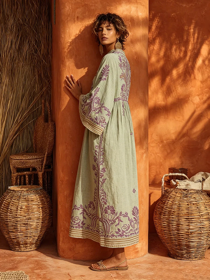 Celestina | Embroidered Boho Dress