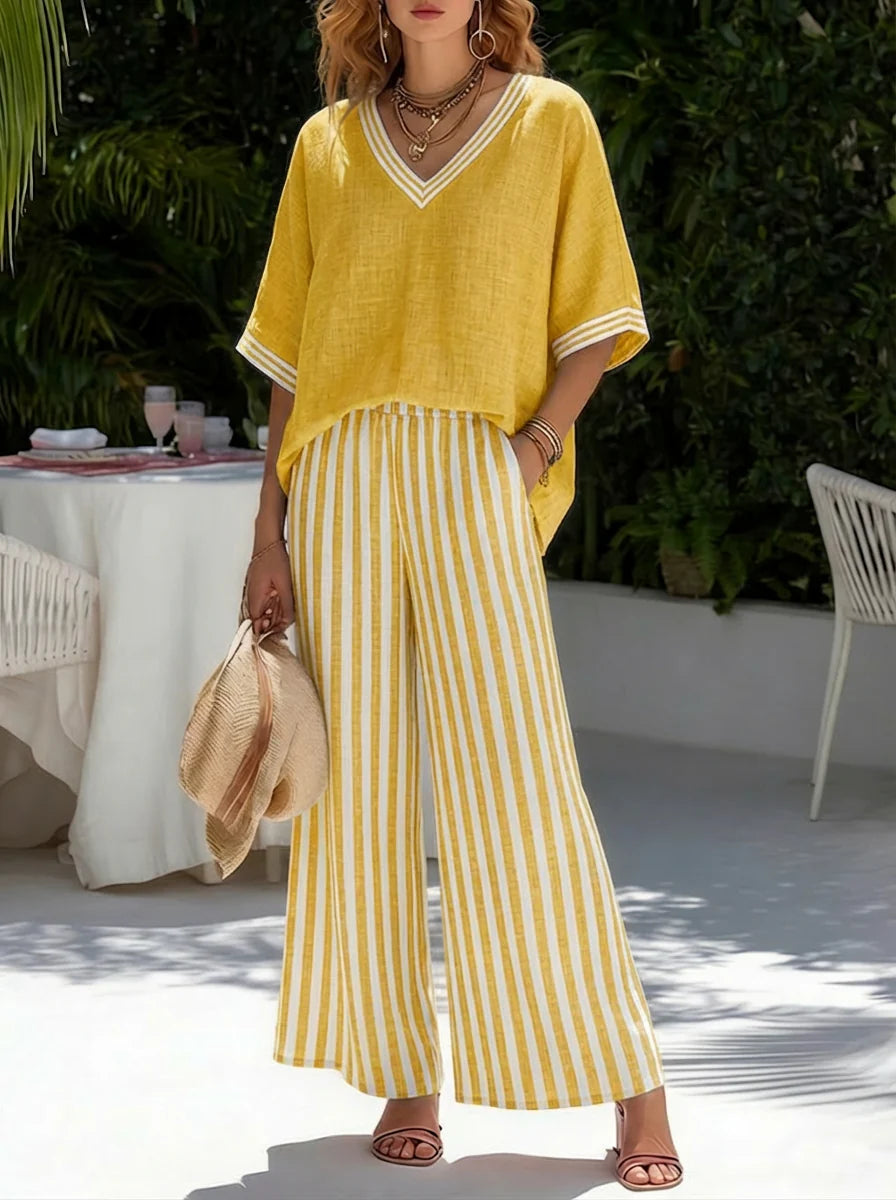 KIKA™ | Casual Linen & Cotton Set