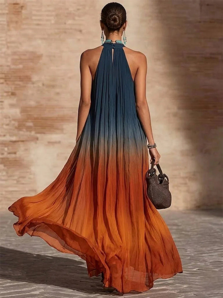 Paula | Gradient Halter Maxi Dress